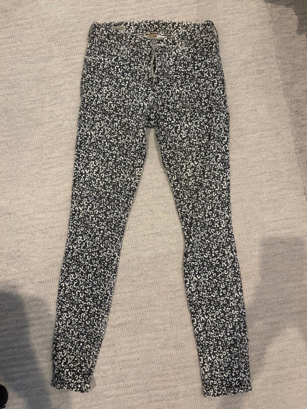 True Religion Halle Super Skinny Logo Print Jeans
